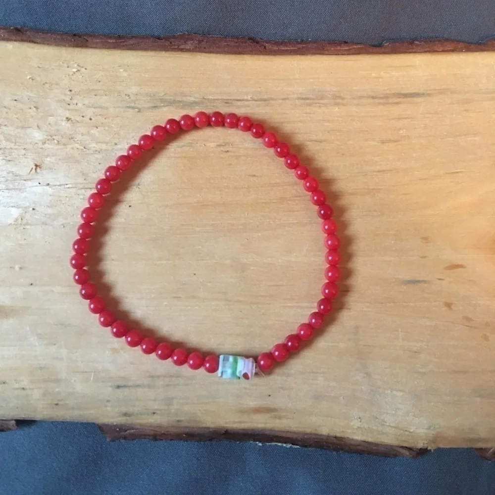 ❇️❤️semiprecious mini beaded bracelet